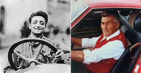enzo ferrari and ferruccio lamborghini.